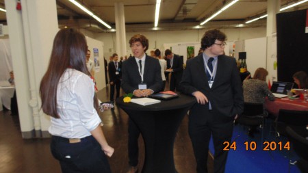 Cedric (left) and Daniel (right) on the exhibition in Essen